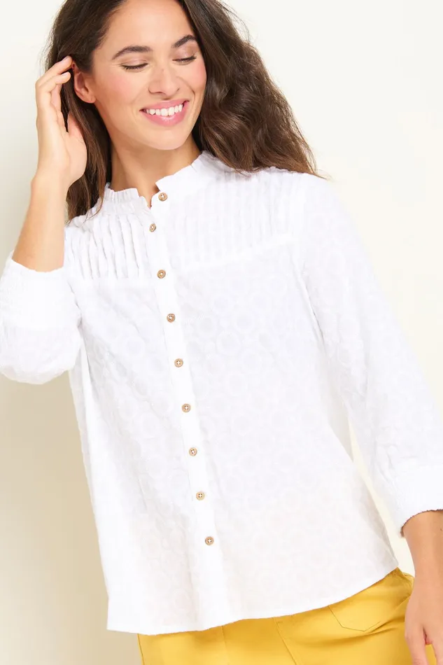 Women Brakeburn Shirts White Maisie Blouse