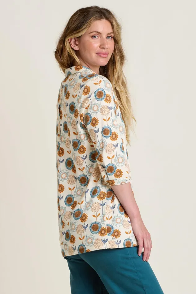 Women Brakeburn Tops TShirts And Vests Cream Freya Cream Tunic Blouse