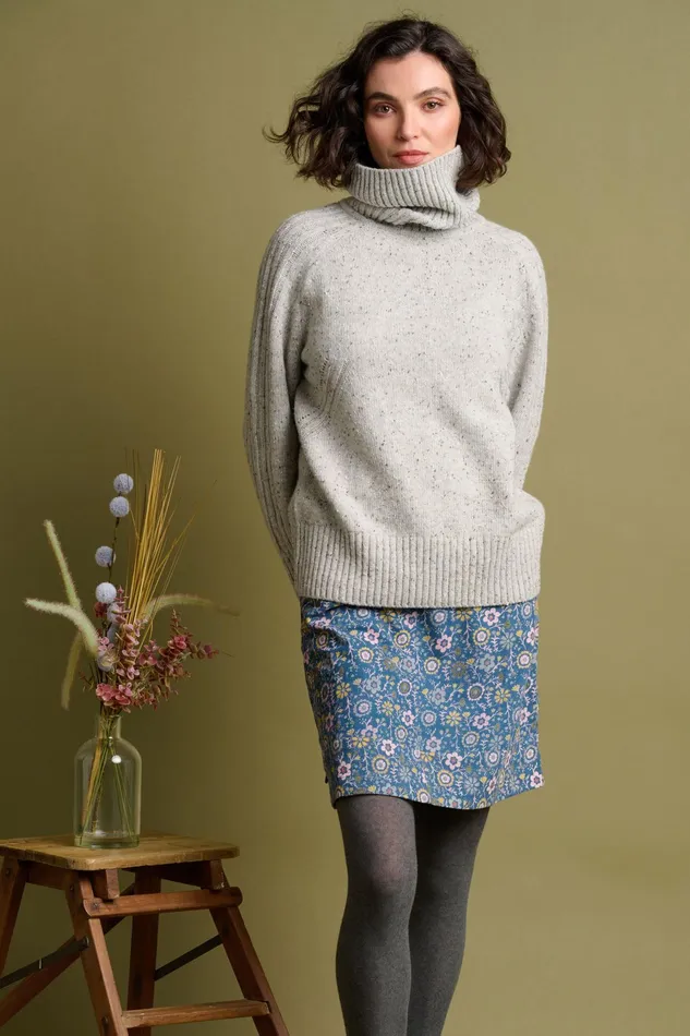 Women Brakeburn Trousers Skirts and Shorts Blue Folk Floral Cord Skirt