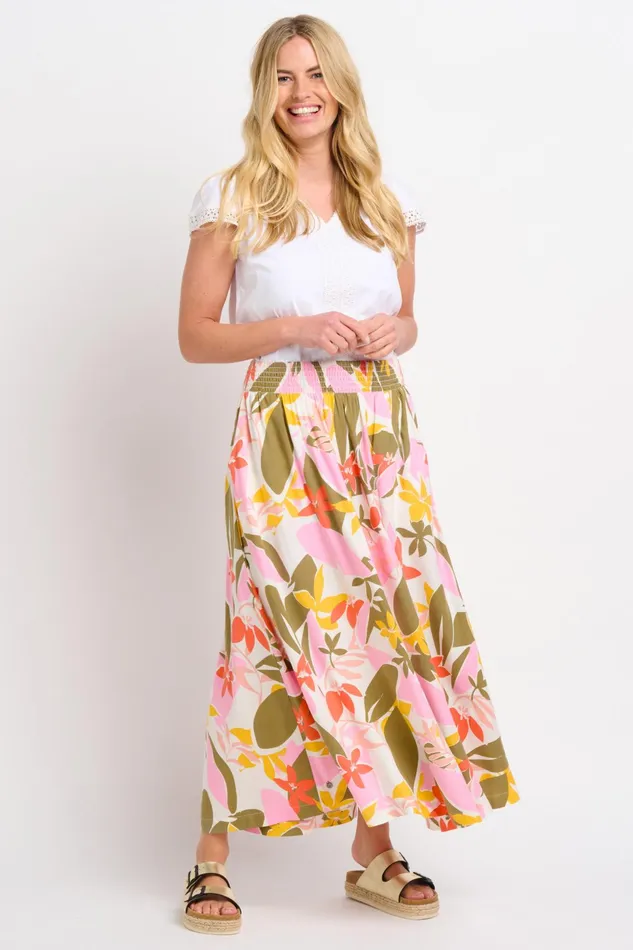 Women Brakeburn Trousers Skirts and Shorts Tropical Palm Skirt