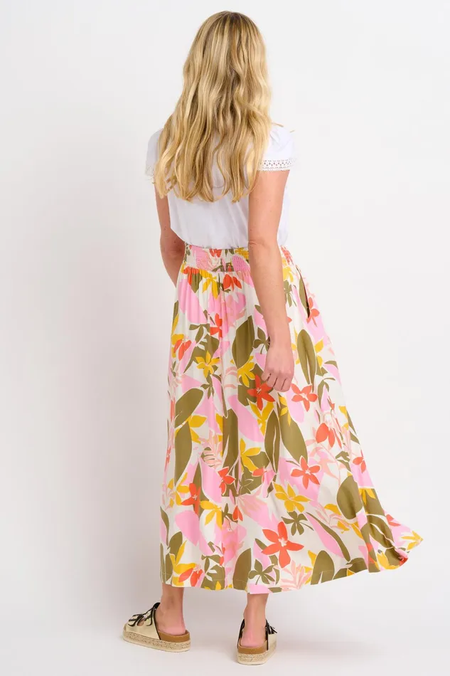 Women Brakeburn Trousers Skirts and Shorts Tropical Palm Skirt