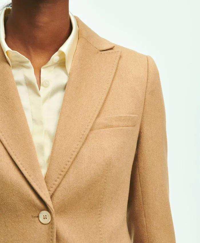 Women Camel Hair Blazer Camel Brooks Brothers Blazers