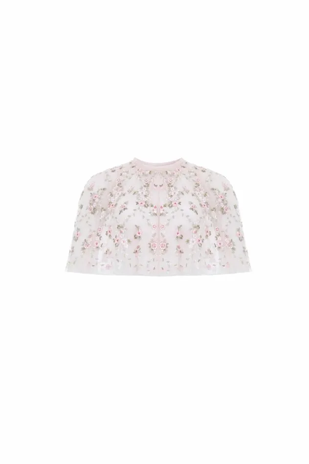 Women Capes Needle and Thread Victoria Ditsy Short Cape Pink