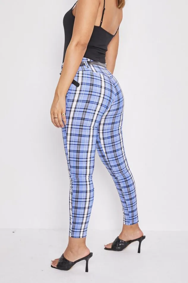 Women Checked Troussers Brentiny Paris Pants