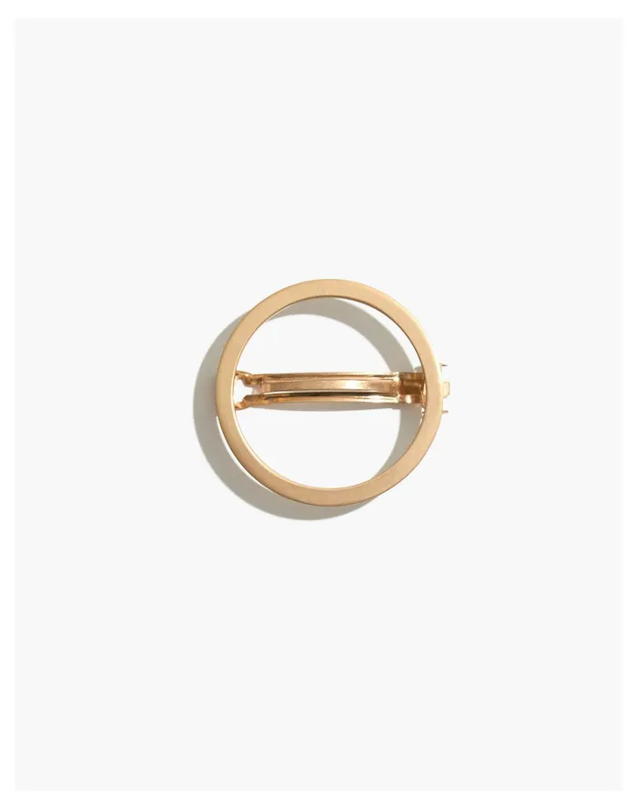 Women Chunky Circle Hair Clip Vintage Gold Madewell Hair Accessories