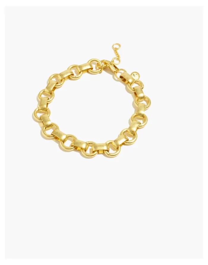 Women Chunky Rolo Chain Bracelet Vintage Gold Madewell Bracelets