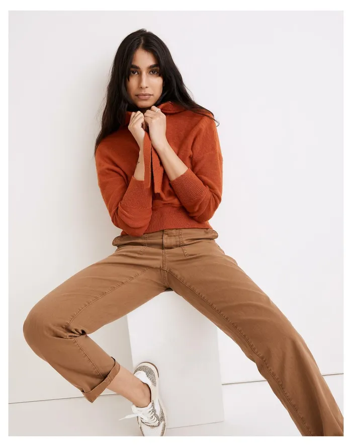 Women Clairview Hoodie Sweater Maple Glow Madewell Sweaters