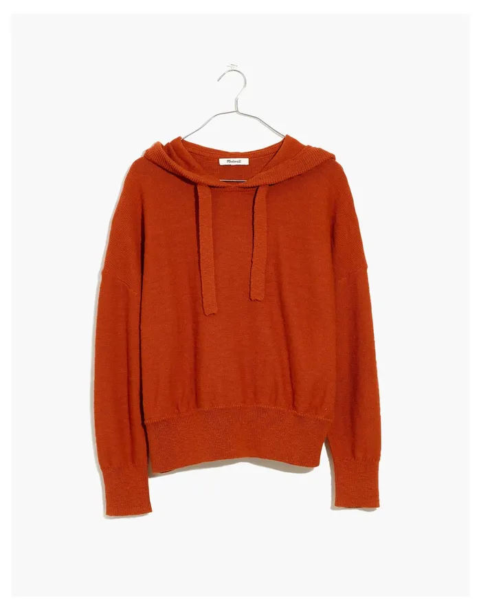 Women Clairview Hoodie Sweater Maple Glow Madewell Sweaters Women Clairview Hoodie Sweater Maple Glow Madewell Sweaters