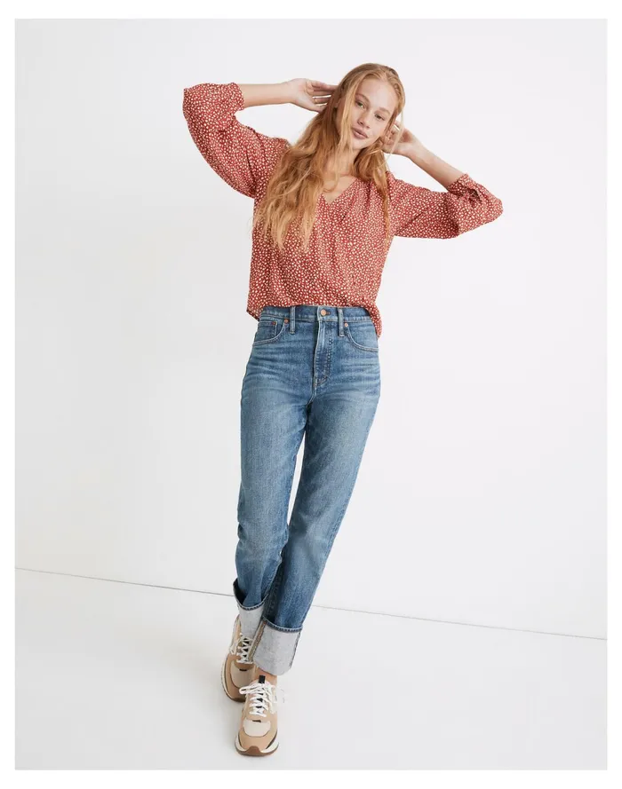 Women Classic Straight Jeans In Cristoforo Wash Cristoforo Wash Madewell Jeans