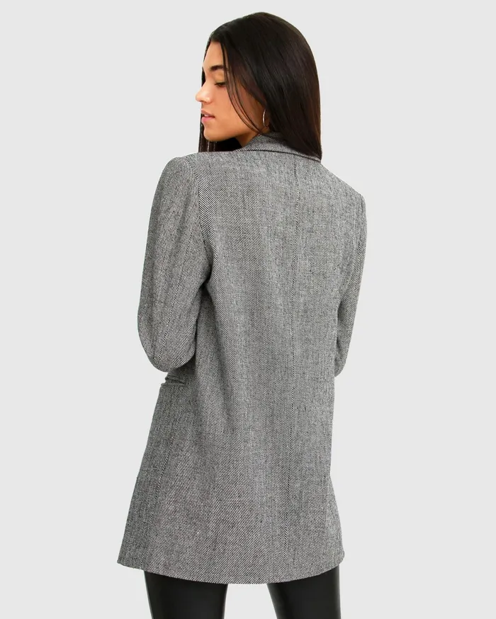Women Coats and Jackets Belle and Bloom Kensington Oversized Coat 8211 Grey