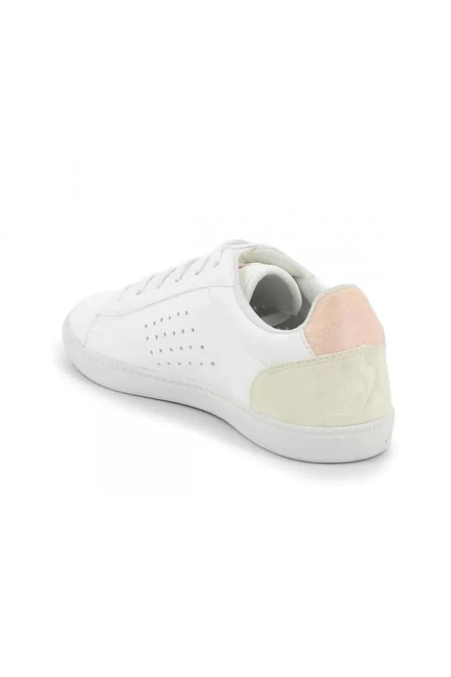 Women Courtstar Gs Sneakers Shiny White Le Coq Sportif White Brentiny Paris Sneakers