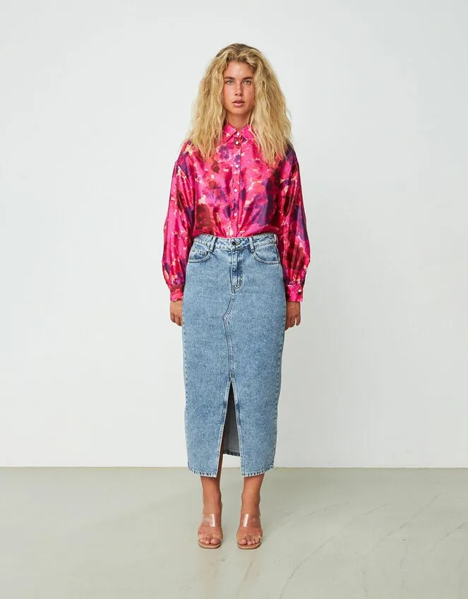 Women Crs Floral Print Blouse Pink Monsoon Tops and Blouses