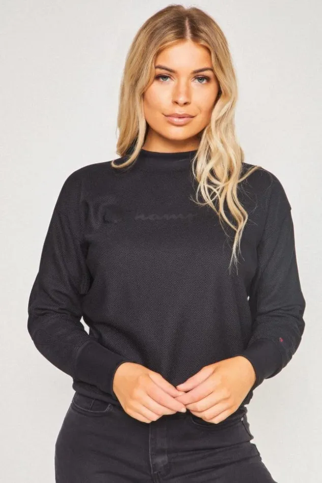 Women Crewneck Sweatshirt Champion Black Brentiny Paris Sweaters and Sweatshirts Women Crewneck Sweatshirt Champion Black Brentiny Paris Sweaters and Sweatshirts