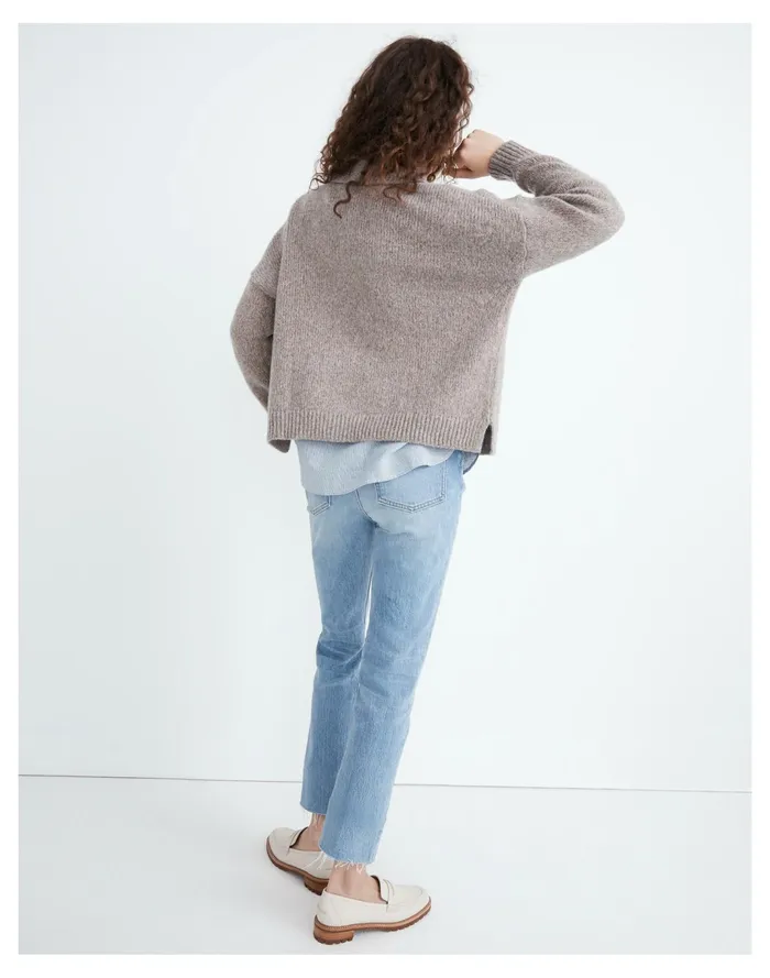 Women Dalny Notch Collar Cardigan Sweater Marled Pansy Madewell Sweaters Women Dalny Notch Collar Cardigan Sweater Marled Pansy Madewell Sweaters