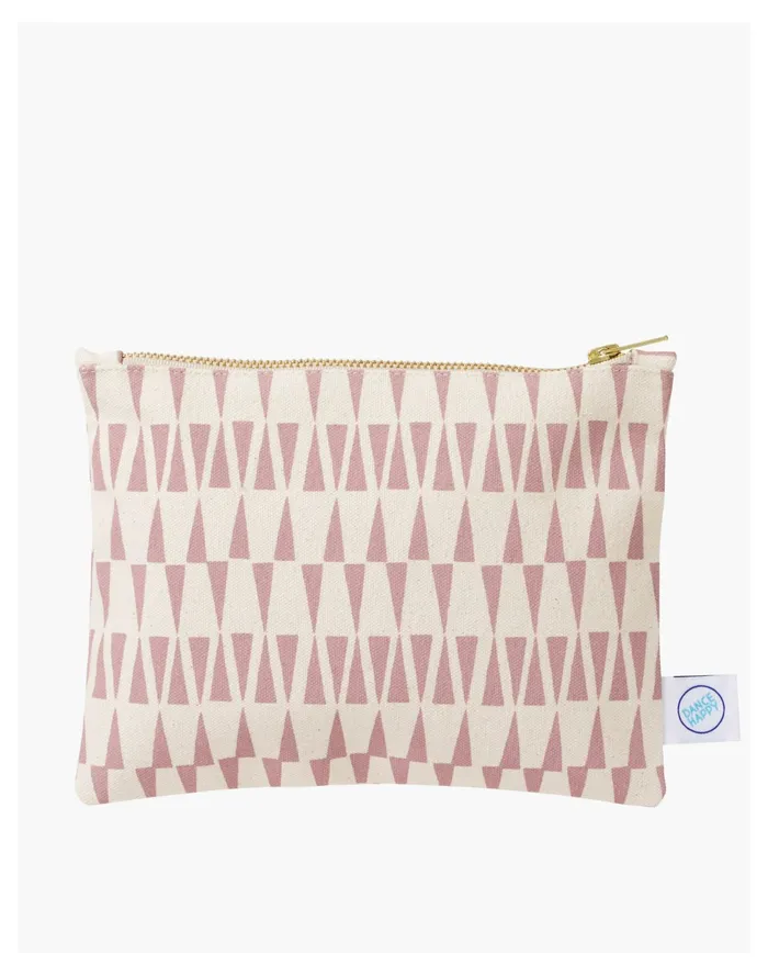 Women Dance Happy Rory Flat Zipper Bag Light Pink Madewell Pouches and Wallets