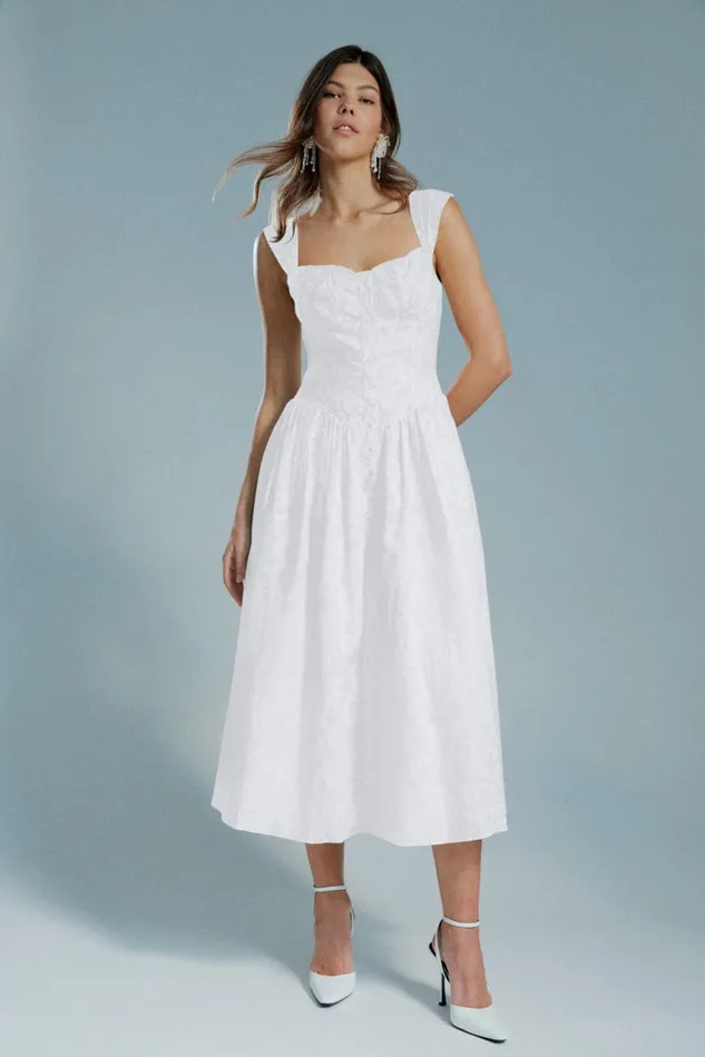 Women Day To Night Dresses Bardot Malea Midi Dress In Orchid White Orchid White Women Day To Night Dresses Bardot Malea Midi Dress In Orchid White Orchid White