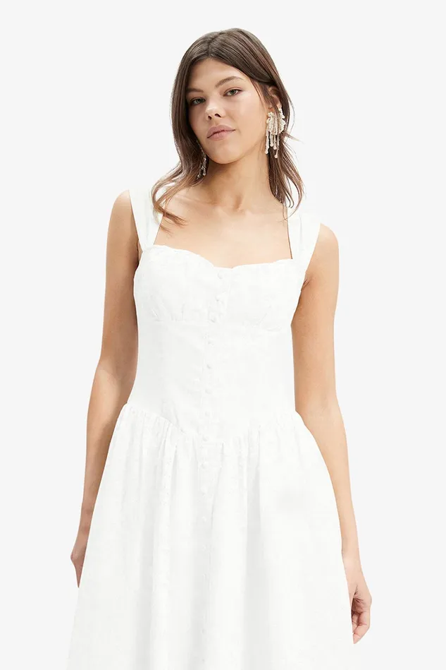 Women Day To Night Dresses Bardot Malea Midi Dress In Orchid White Orchid White Women Day To Night Dresses Bardot Malea Midi Dress In Orchid White Orchid White