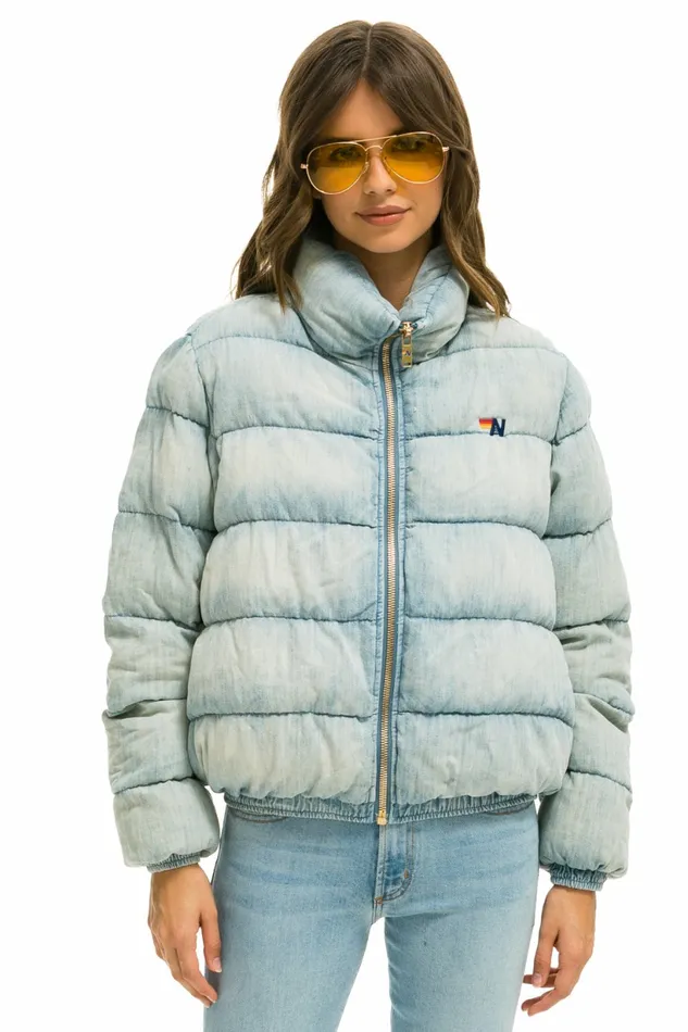 Women DENIM APRES PUFFER JACKET 8211 SUPER LIGHT Aviator Nation