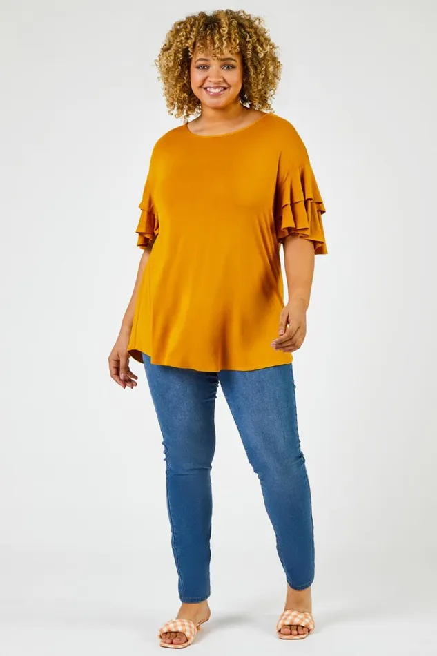 Women Denim Curve Denim Elastic Waist Jegging Roman Coords