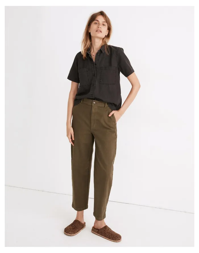 Women Denim Short Sleeve Button Up Shirt In Lunar Wash Lunar Wash Madewell Tops and Shirts Women Denim Short Sleeve Button Up Shirt In Lunar Wash Lunar Wash Madewell Tops and Shirts