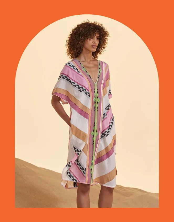 Women Devotion Twins Jacquard Tunic Multi Monsoon Dresses
