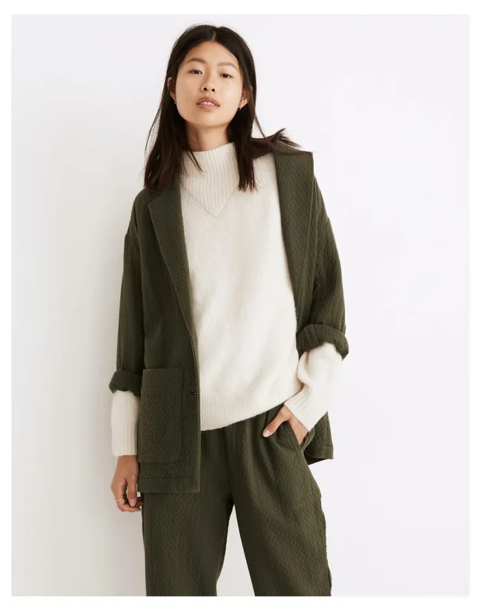 Women Dillon Mockneck Pullover Sweater Heather Eggshell Madewell Sweaters Women Dillon Mockneck Pullover Sweater Heather Eggshell Madewell Sweaters