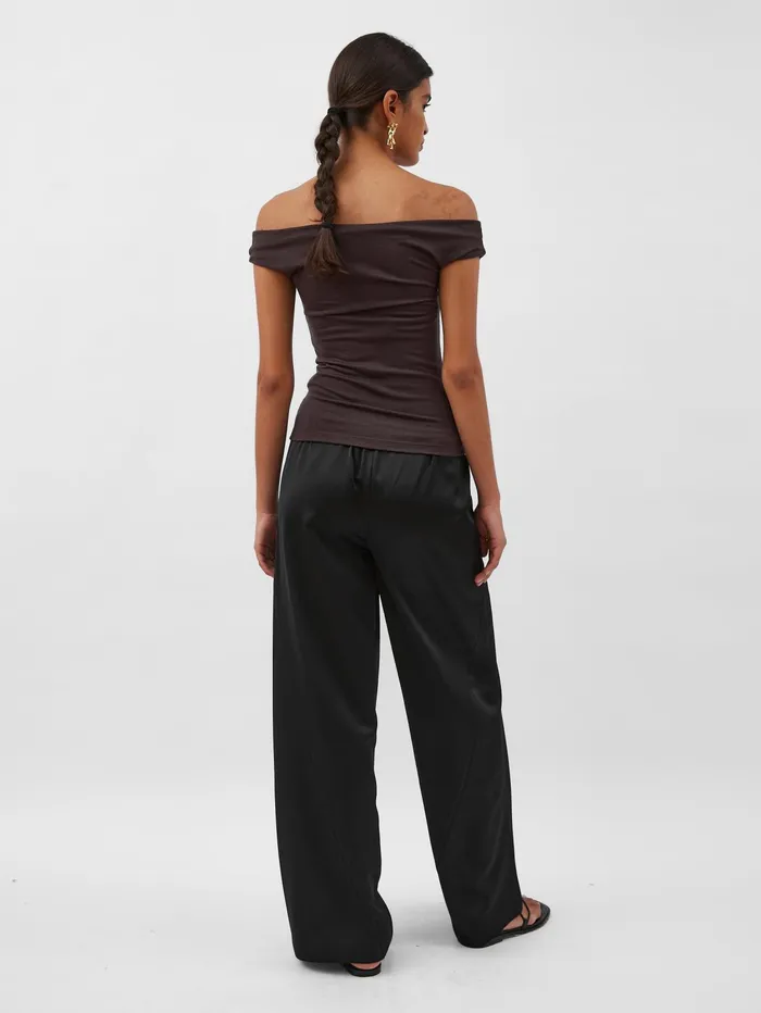 Women Dominique Healy 8211 Vera Tee In Espresso The UNDONE Tops