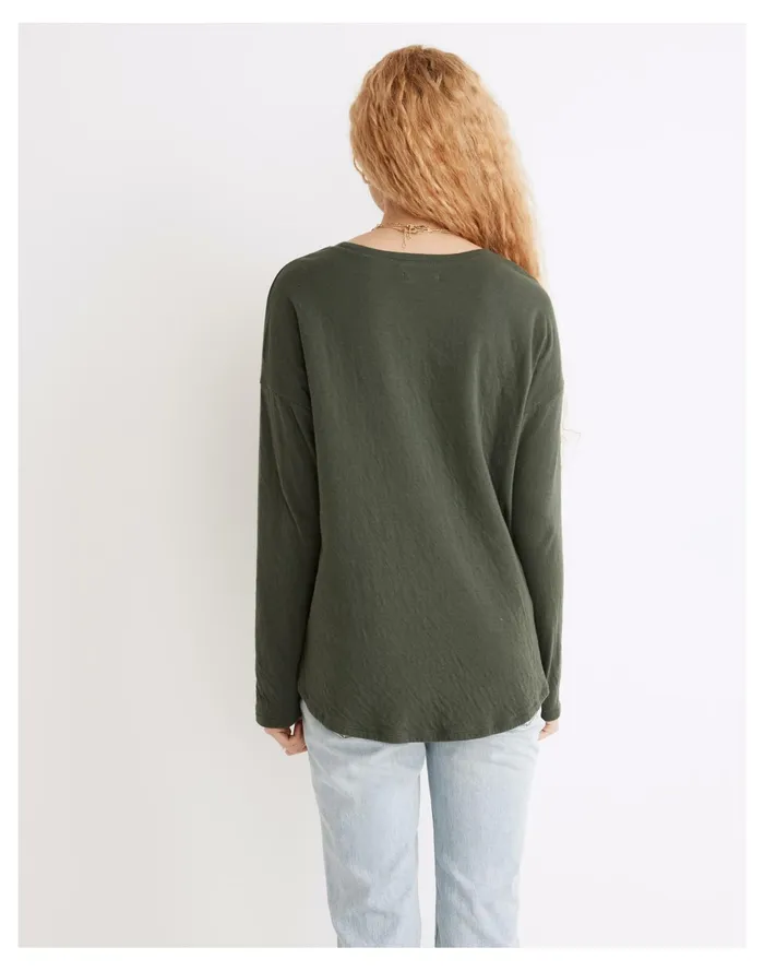 Women Double Faced Tee Forest Madewell Tees Women Double Faced Tee Forest Madewell Tees