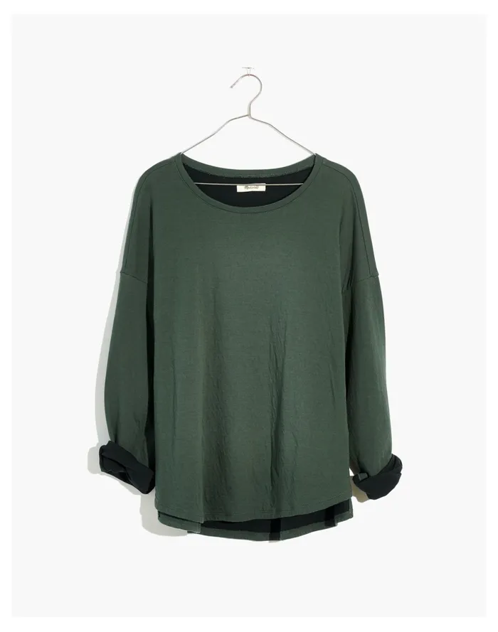 Women Double Faced Tee Forest Madewell Tees Women Double Faced Tee Forest Madewell Tees