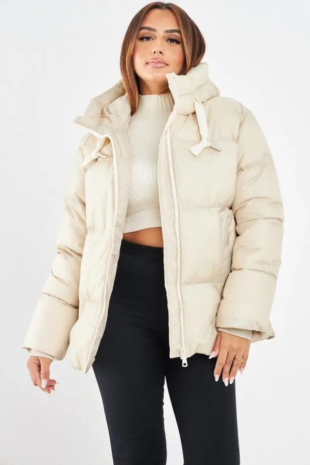 Women Doudoune Beige Matelasse Courte Beige Brentiny Paris Parkas And Down Jackets Women Doudoune Beige Matelasse Courte Beige Brentiny Paris Parkas And Down Jackets