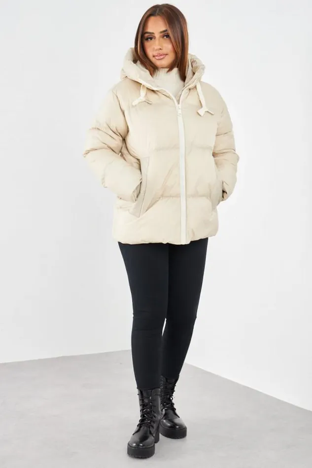 Women Doudoune Beige Matelasse Courte Beige Brentiny Paris Parkas And Down Jackets Women Doudoune Beige Matelasse Courte Beige Brentiny Paris Parkas And Down Jackets