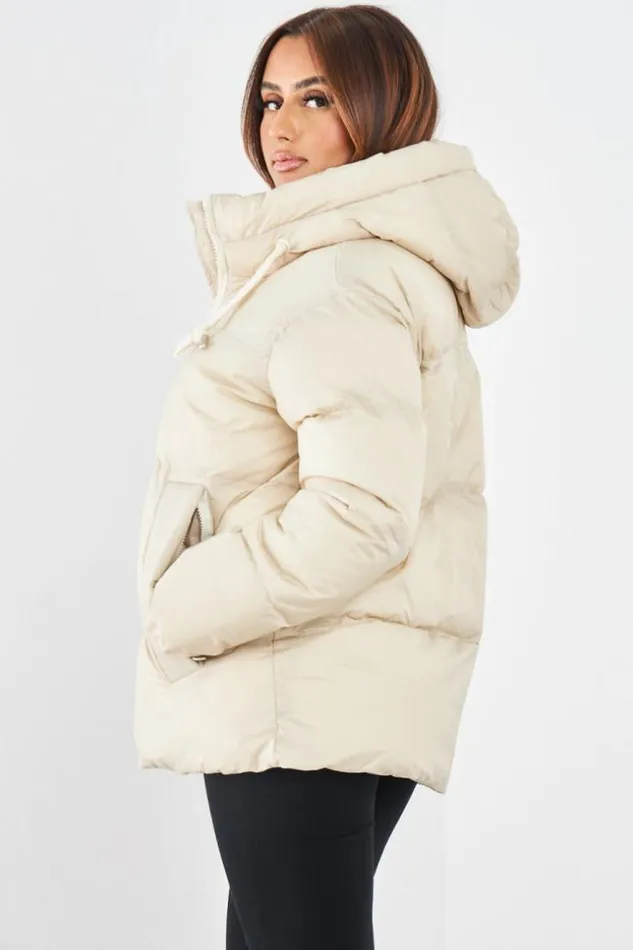 Women Doudoune Beige Matelasse Courte Beige Brentiny Paris Parkas And Down Jackets Women Doudoune Beige Matelasse Courte Beige Brentiny Paris Parkas And Down Jackets