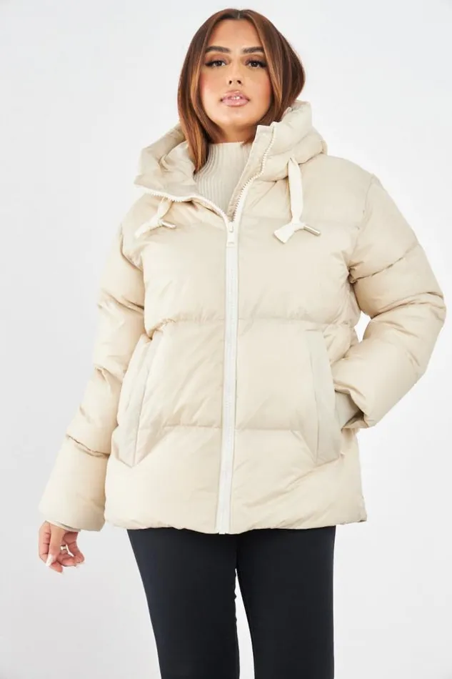 Women Doudoune Beige Matelasse Courte Beige Brentiny Paris Parkas And Down Jackets Women Doudoune Beige Matelasse Courte Beige Brentiny Paris Parkas And Down Jackets