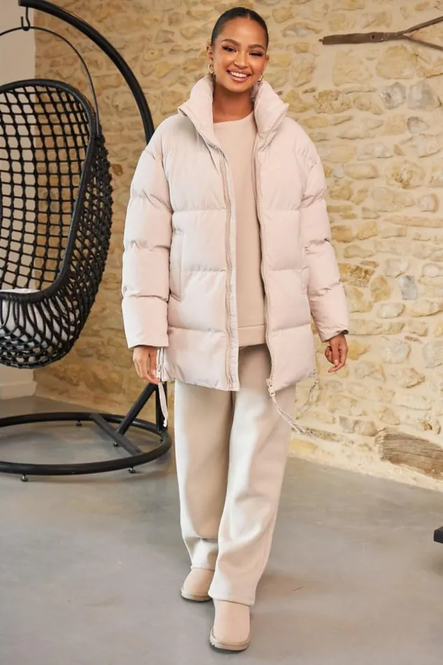 Women Doudoune Beige Matelasse MiLongue Beige Brentiny Paris White Tops