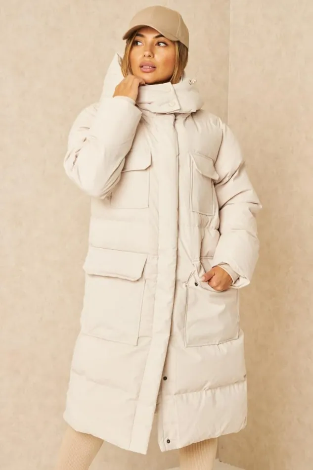 Women Doudoune Longue Matelasse Beige Poches Beige Brentiny Paris Parkas And Down Jackets Women Doudoune Longue Matelasse Beige Poches Beige Brentiny Paris Parkas And Down Jackets
