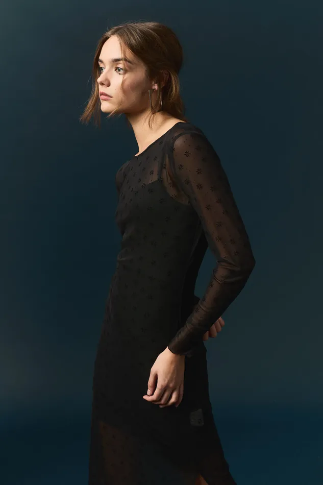 Women Dress Hena Noir Robe Coupe Prs Du Corps Noire Des Petits Hauts Dresses and Skirts