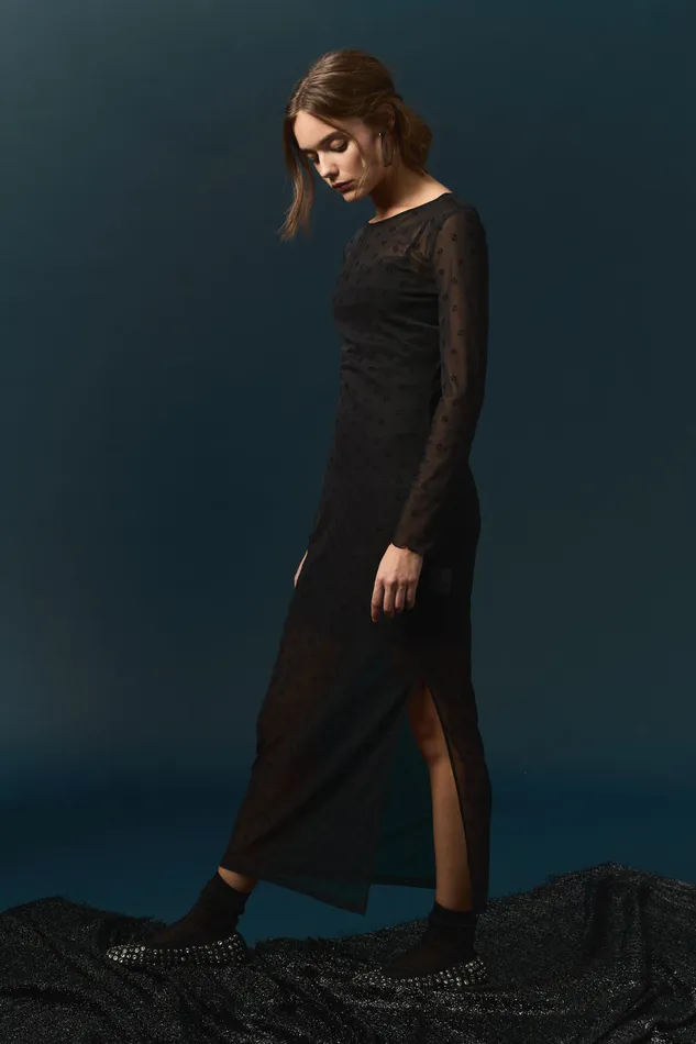 Women Dress Hena Noir Robe Coupe Prs Du Corps Noire Des Petits Hauts Dresses and Skirts