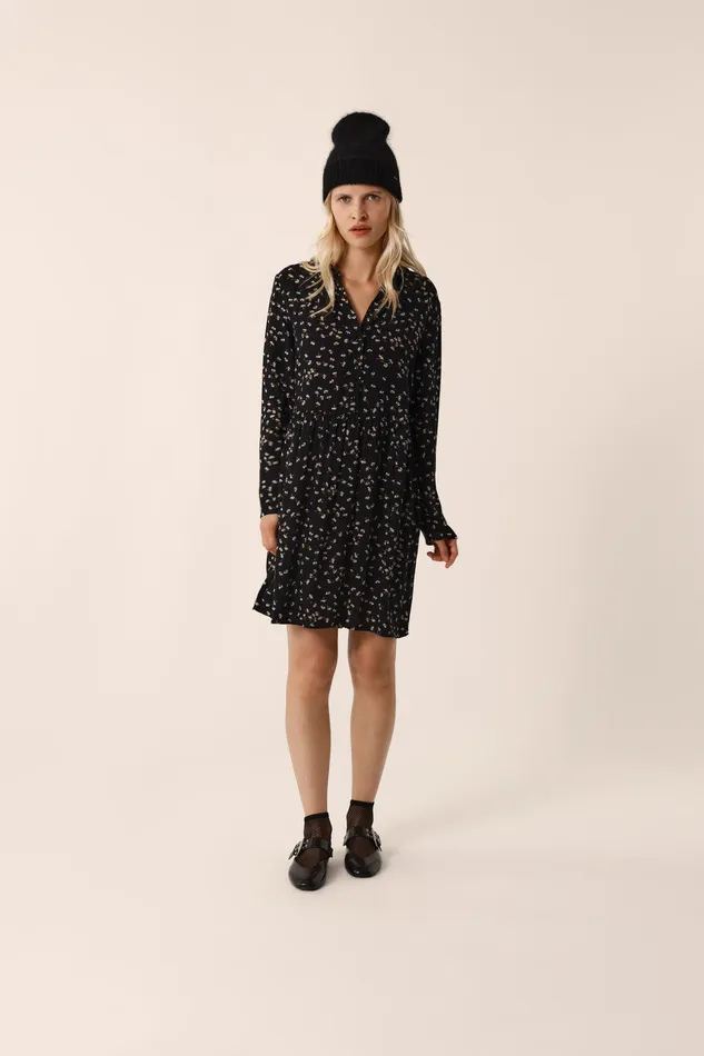 Women Dress Valencia Flit Robe Viscose Multicolore Des Petits Hauts Dresses and Skirts