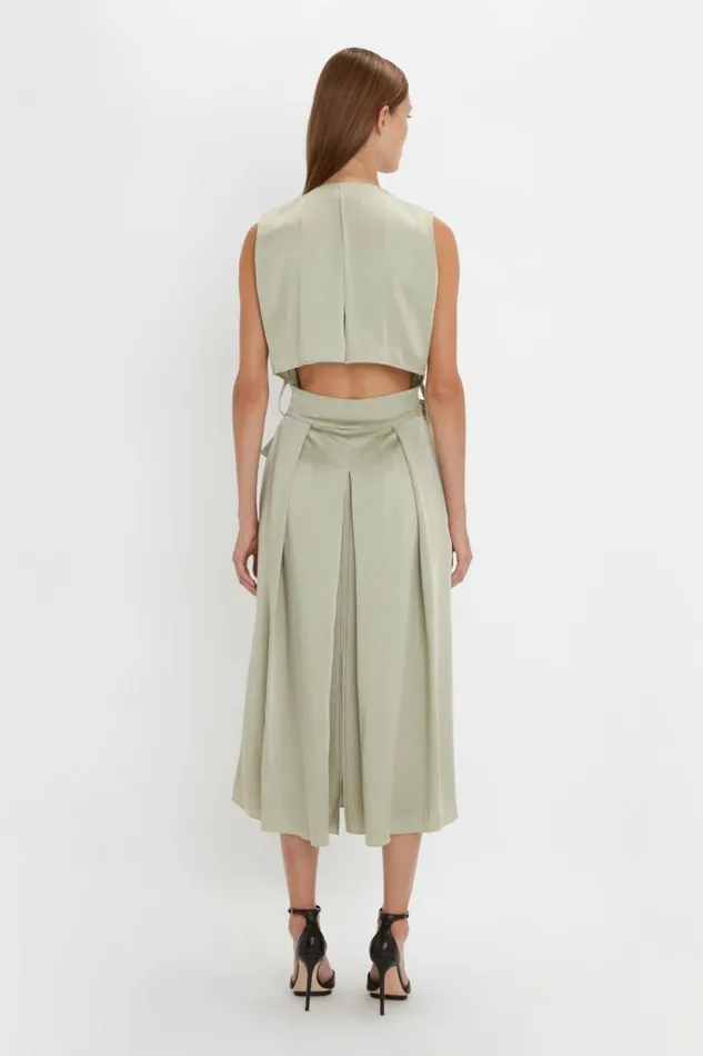 Women Dresses Victoria Beckham Trench Dress In Sage