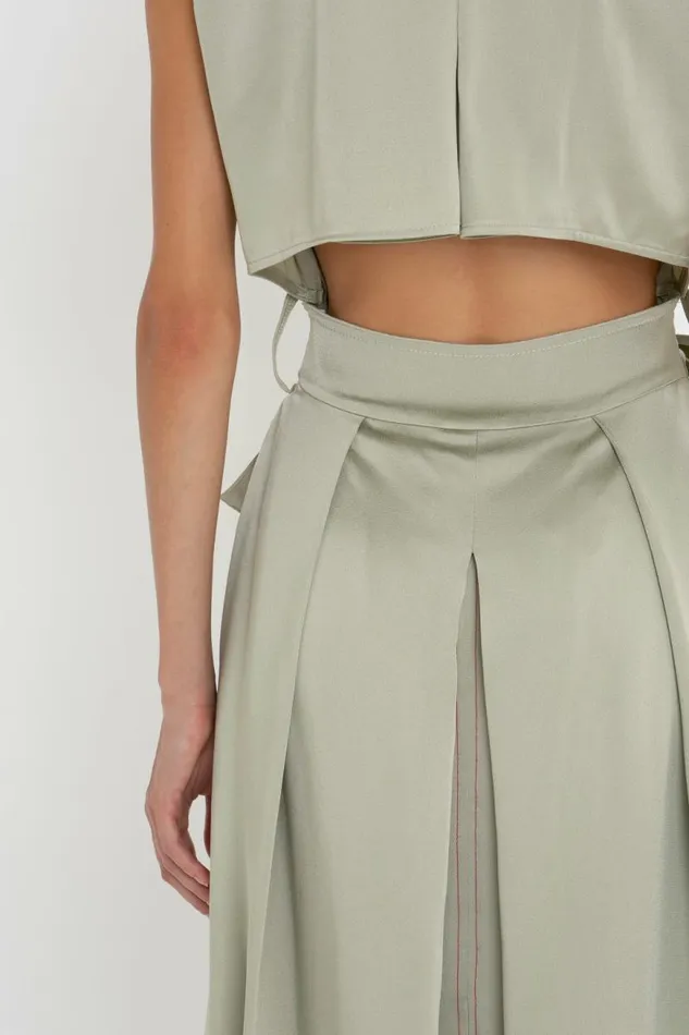 Women Dresses Victoria Beckham Trench Dress In Sage