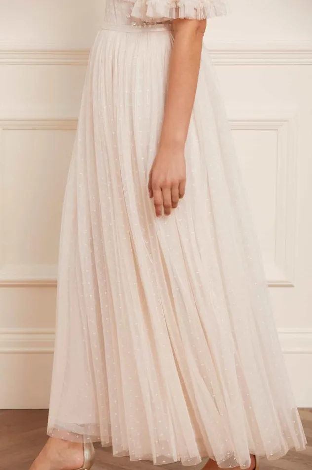 Women Embellished Dresses Needle and Thread Thea Bodice Ankle Gown Champagne Women Embellished Dresses Needle and Thread Thea Bodice Ankle Gown Champagne