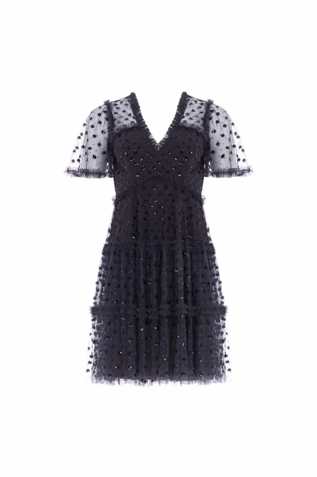 Women Embellished Dresses Needle and Thread Thea Mini Dress Black Women Embellished Dresses Needle and Thread Thea Mini Dress Black