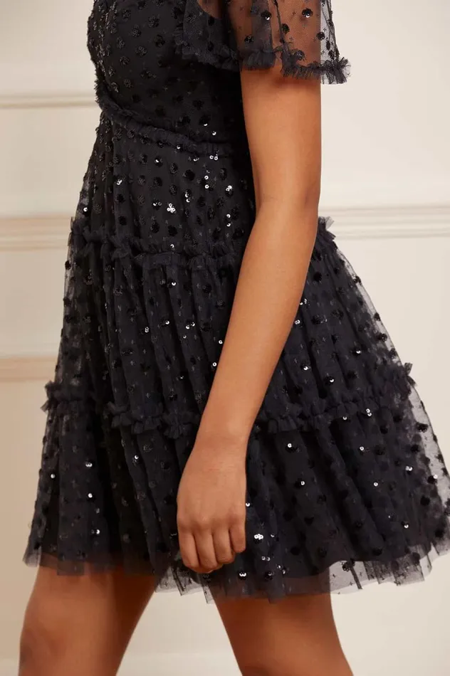 Women Embellished Dresses Needle and Thread Thea Mini Dress Black Women Embellished Dresses Needle and Thread Thea Mini Dress Black