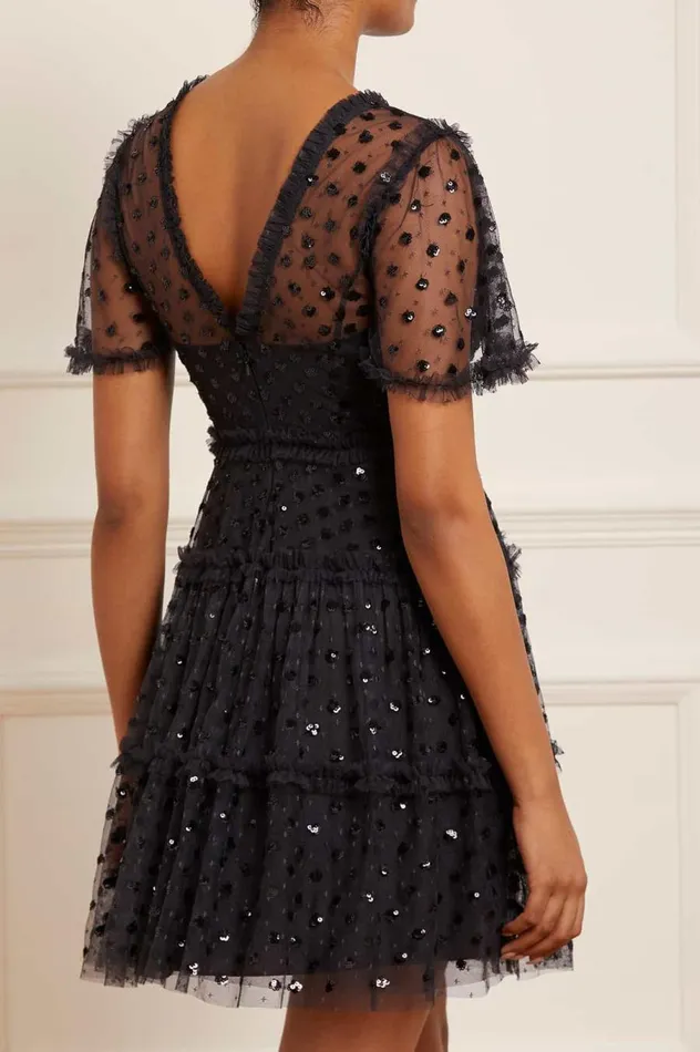 Women Embellished Dresses Needle and Thread Thea Mini Dress Black Women Embellished Dresses Needle and Thread Thea Mini Dress Black