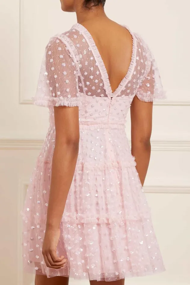 Women Embellished Dresses Needle and Thread Thea Mini Dress Pink Women Embellished Dresses Needle and Thread Thea Mini Dress Pink