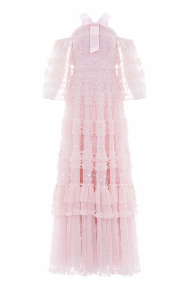Women Embellished Dresses Needle and Thread Vivian Off Shoulder Gown Pink Women Embellished Dresses Needle and Thread Vivian Off Shoulder Gown Pink