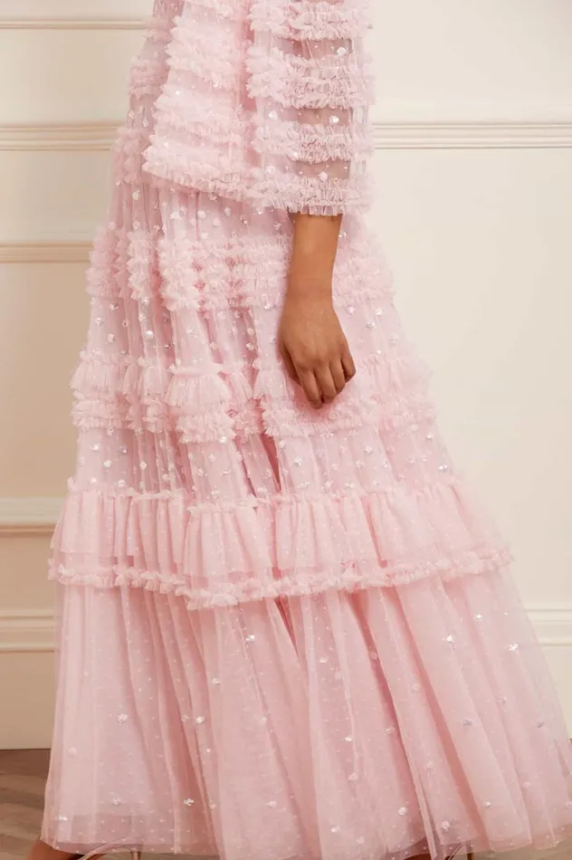 Women Embellished Dresses Needle and Thread Vivian Off Shoulder Gown Pink Women Embellished Dresses Needle and Thread Vivian Off Shoulder Gown Pink
