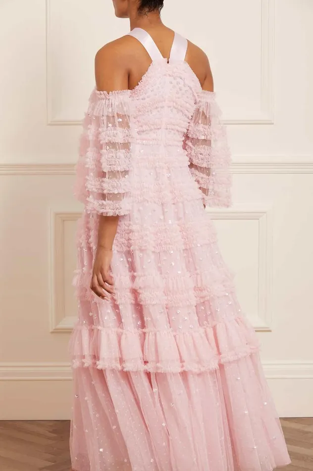 Women Embellished Dresses Needle and Thread Vivian Off Shoulder Gown Pink Women Embellished Dresses Needle and Thread Vivian Off Shoulder Gown Pink
