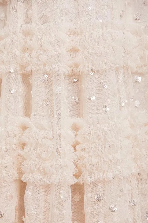 Women Embellished Dresses Needle and Thread Vivian VNeck Gown Champagne Women Embellished Dresses Needle and Thread Vivian VNeck Gown Champagne