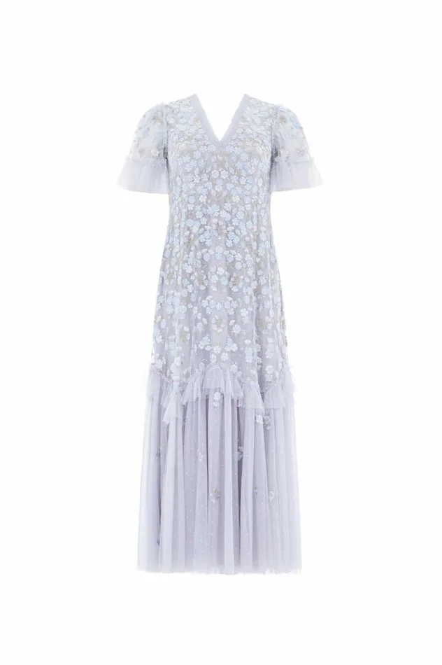 Women Embroidered Dresses Needle and Thread Evening Primrose Ballerina Dress Blue Women Embroidered Dresses Needle and Thread Evening Primrose Ballerina Dress Blue